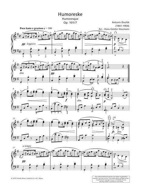 Hans Gunter Heumann Humoresque Sheet Music For Piano Solo Download Pdf 362221