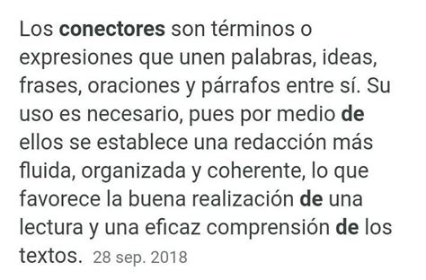 OCHO IDEAS PRINCIPALES Sobre Los Conectores Brainly Lat