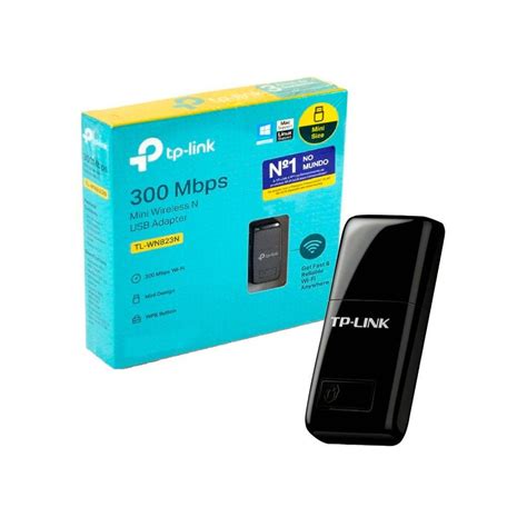 Mini Adaptador Tp Link USB Wireless N 300MBps KaBuM