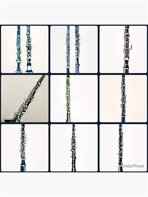 Clarinets Art Musical Instruments Art Sticker For Sale By