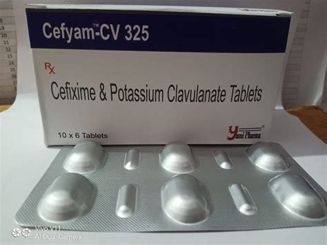 Cefyam CV 325 Cefixime Potassium Clavulanic Acid Tablet At Rs 225