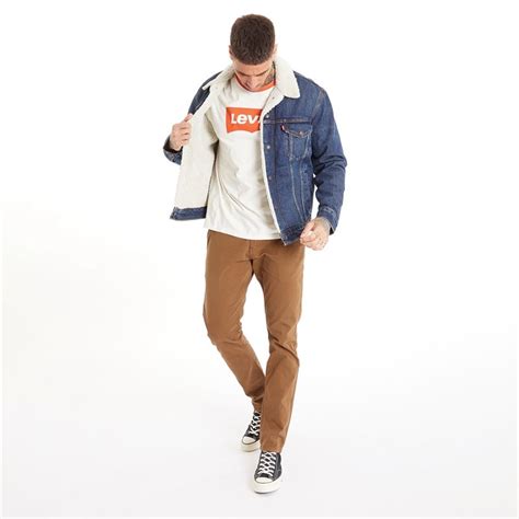 Levis Vestes Sherpa Trucker Homme Bleu