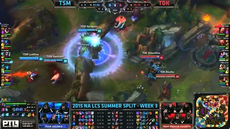 Team Solomid Vs Team Dragon Knights League Of Legends Na Lcs