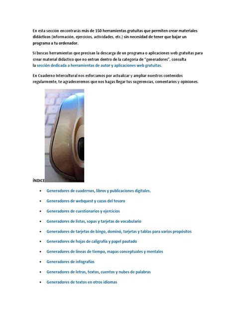 Pdf 150 Herramientas Gratuitas Que Permiten Crear Materiales