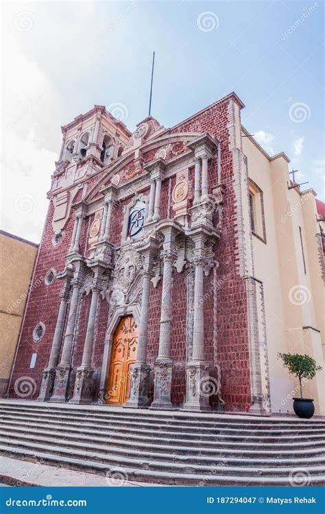 St Philip Neri Cathedral In Queretaro Mexi Stock Image Image Of