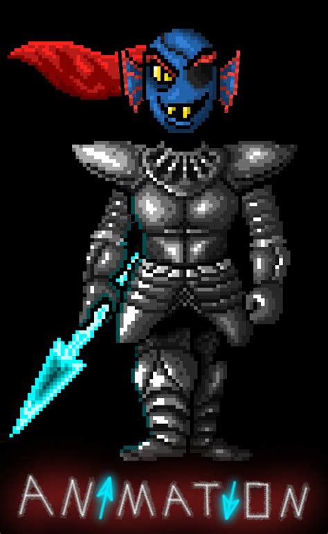 Undyne The Knight In Shining Armor Colour Sprite By Magicofgames