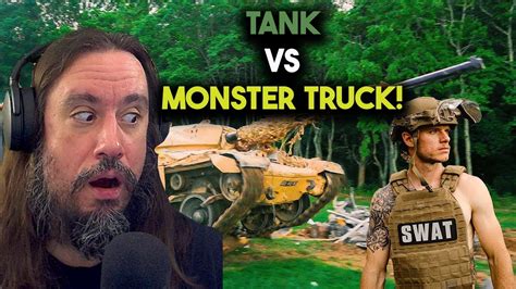 Vet Reacts Tank Vs Monster Truck Laws Don T Apply To Me I Own A