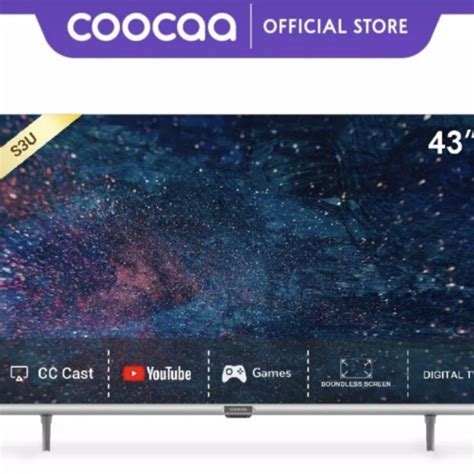 Jual Tv Led Coocaa S U Inch Smart Tv Digital Frameless Shopee