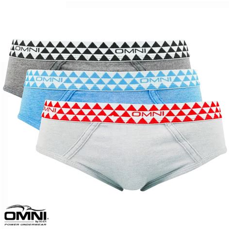 Omni By Soen Mens 3in1 Triforce Cotton Bikini Brief Lazada Ph