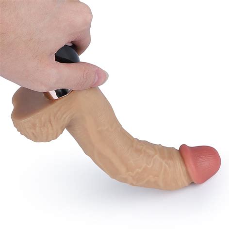 Realistischer Dildo Mit Vibration Teleskop Und Heizfunktion