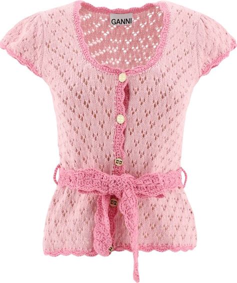 Ganni Lace Cardigan Shopstyle