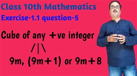 Using Euclid S Divison Lemma Show That Cube Of Any Positive Integer Is