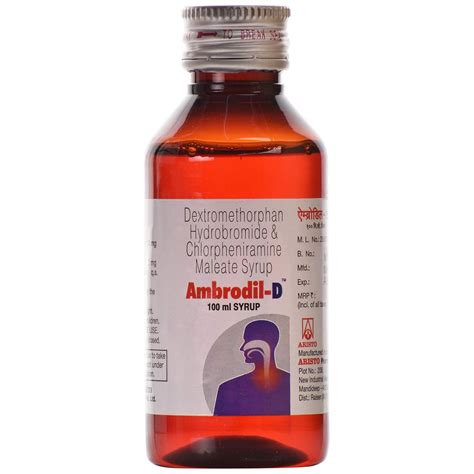 Ambrodil D Bottle Of 100 Ml Syrup Health And Personal Care