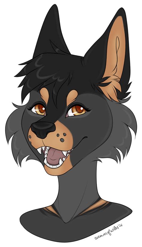 Weaver Flat Color Headshot — Weasyl