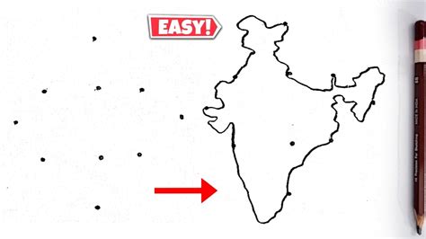 Dots Turns Into India Map Drawing India Map Drawing Youtube