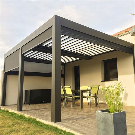 Wholesale Manual Motorized Louvre Roof Garden Gazebo Modern Bioclimatic