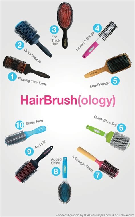 The 10 Types Of Hair Brushes Are You Using The Right Ones