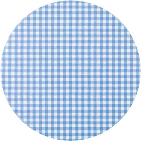 Buiten Tafelkleed Tafelzeil Blauw Witte Ruiten 140 Cm Rond Boerenruit