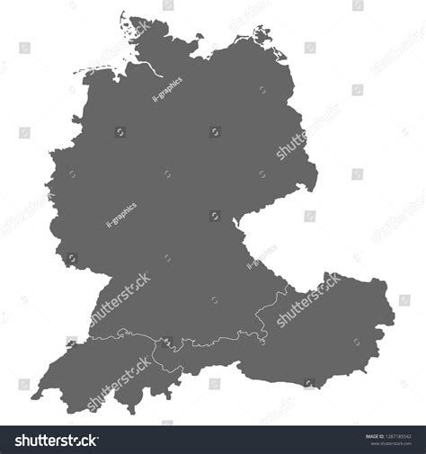 2,060 Germany austria switzerland map Images, Stock Photos & Vectors ...