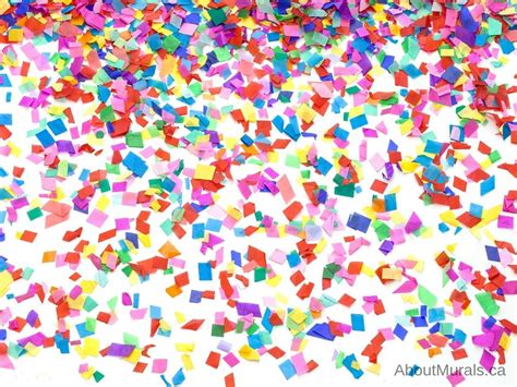 Confetti Wallpaper | Rainbow Colour for Walls | About Murals