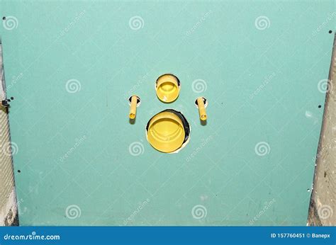 Installation of a Flush System Stock Image - Image of closet, lavatory ...