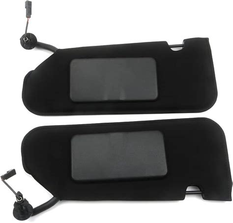 2005 2013 C6 Corvette Sun Visors Sun Shades Vanity Mirror Pair With LED