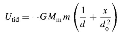 Solved Derive the tidal force equation: , given that | Chegg.com