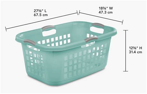 Laundry Basket-2 Bushel Ultraaqua - Laundry Basket Dimensions, HD Png ...