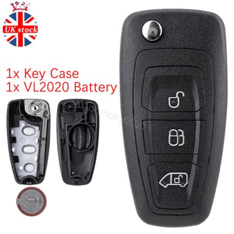 B Remote Flip Key Case Fob Vl For Ford Transit Custom Connect Mk