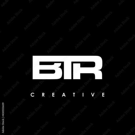 Btr Letter Initial Logo Design Template Vector Illustratio Vector De