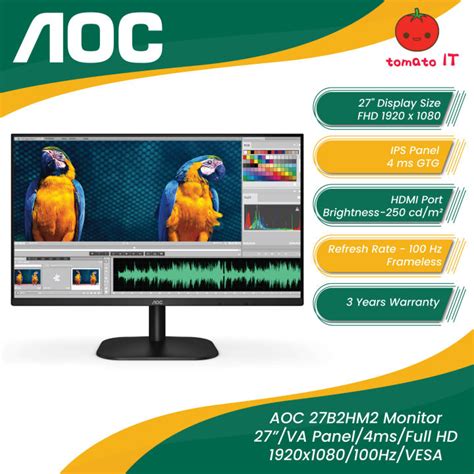 Aoc B Hm Monitor Va Panel Ms Full Hd X Hz