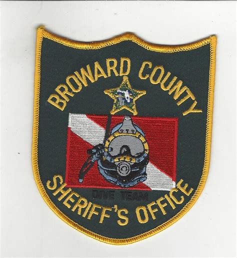 Broward County Sheriffs Office Dive Team Patch Florida 4635653540