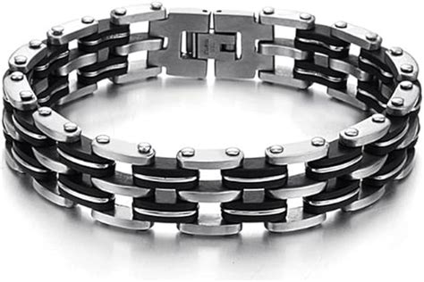 DS Armbänder Bracciale da uomo in acciaio inossidabile diametro 22