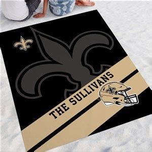 Nfl New Orleans Saints Personalized Beach Blanket