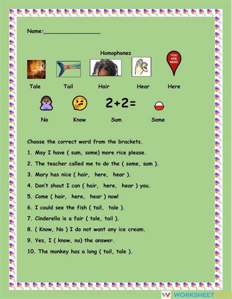 Homophones Worksheets | Homophones, Homophones worksheets, Reading passages