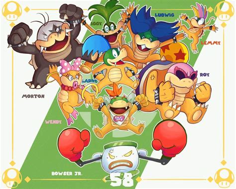 Smash Ultimate 58 Bowser Jr The Koopalings Mario Amino