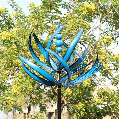 Buy Anniper Tulip Wind Spinners 3d Kinetic Garden Wind Spinners Outdoor Metal Large Yard Art