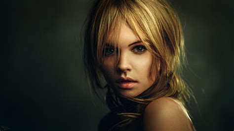 Anastasiya Scheglova Woman Model Brunette Green Eyes Wallpaper