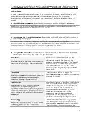 C980 A3 Healthvana Innovation Assessment Worksheet 2 Docx Healthvana