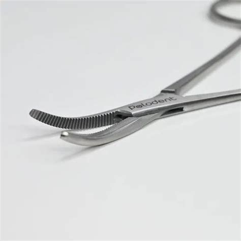 Silver Polodent Artery Forceps Stainless Steel 5 Inch Curved At Rs