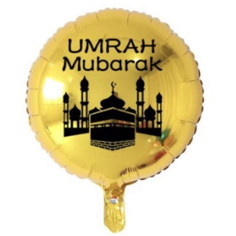 Umrah Mubarak X Gold Foil Balloons Mads Party Decorations