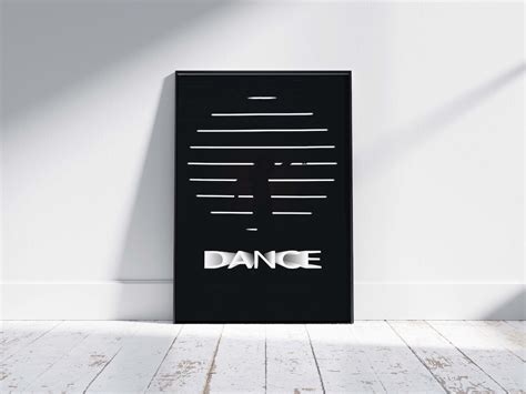 Black and White Dance Silhouette Wall Art Instant Download Dancing ...