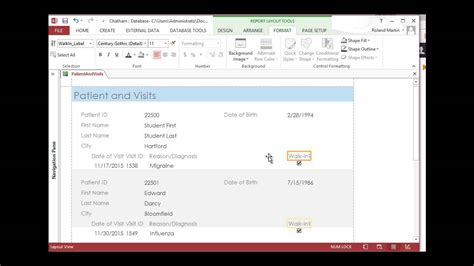 Microsoft Access Tutorial Creating Forms And Reports