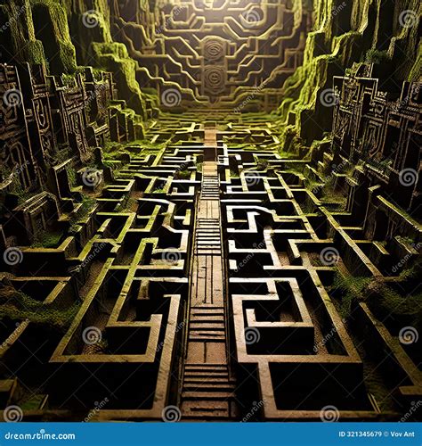 Labyrinth Runner Labyrinth a Specialized Type of Maze Designed Stock ...