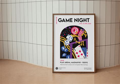 Poster Design - Company's Game Night on Behance