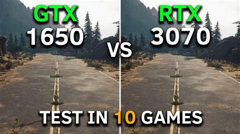 Gtx 1650 Vs Rtx 3070 Test In 10 Games At 1080p How Big Is The Difference Youtube