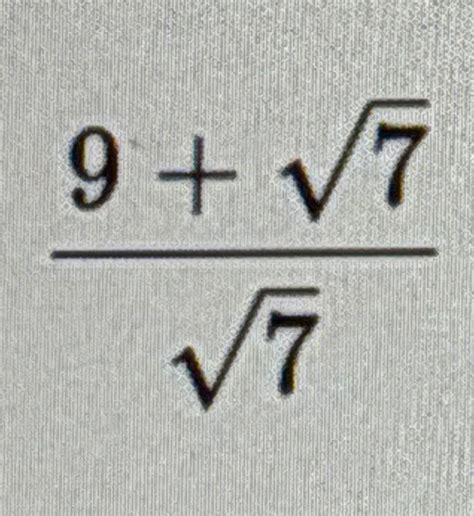 Solved Rationalize The Denominator Chegg