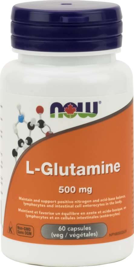 Now L Glutamine 500 Mg Vegi Caps Your Health Food Store And So Much