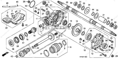 Honda Foreman 500 Rear Axle Diagram Diagramwirings