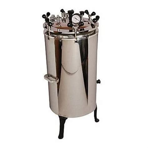 Double Wall Stainless Steel Vertical Autoclave Model No Bti At Rs